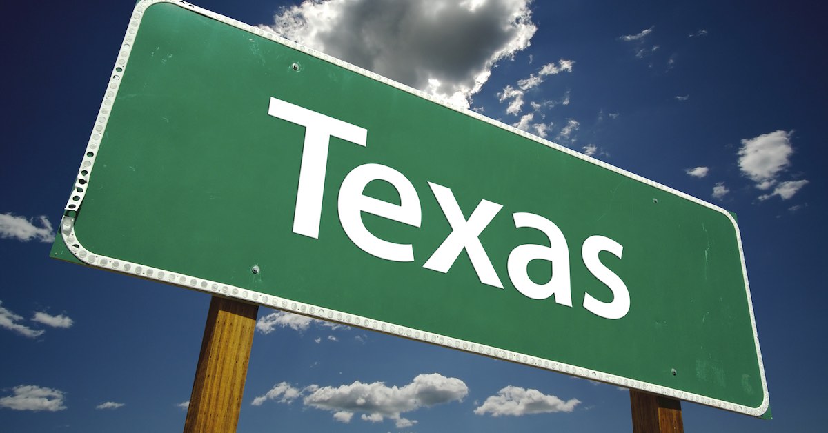 Texas Road Sign