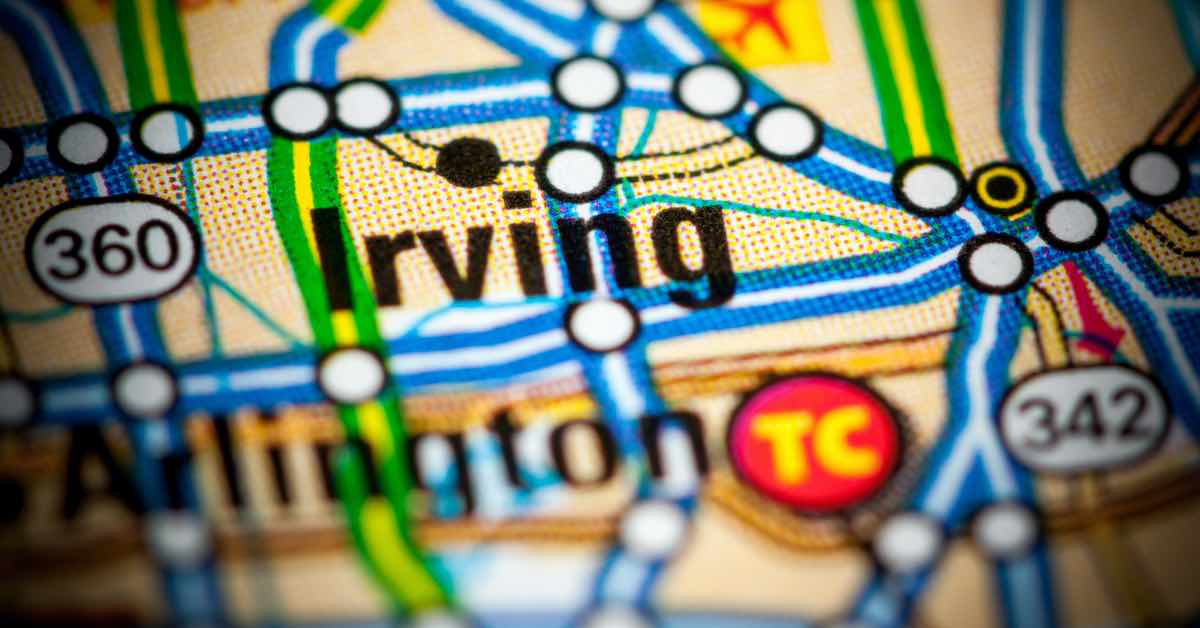 Irving tx map
