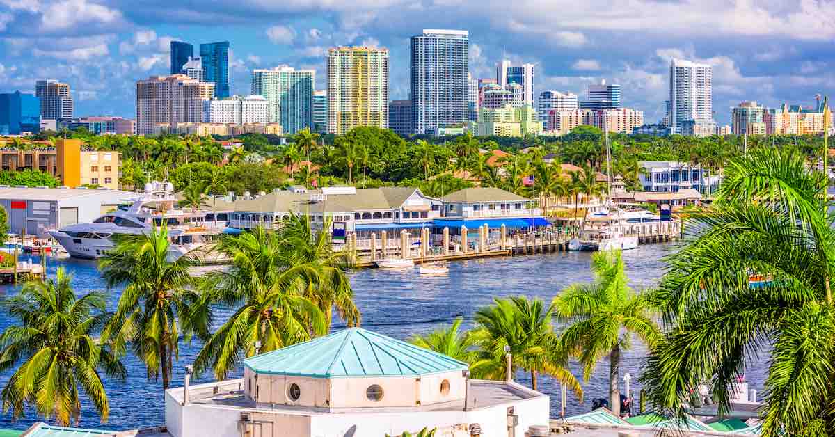 Fort Lauderdale, Florida, USA skyline.