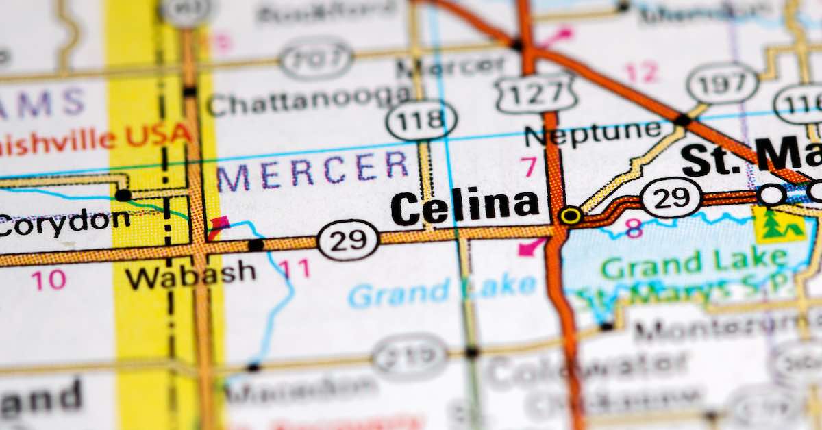 celina texas usa on a map